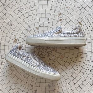 Dior Gray Slip-On Shoes